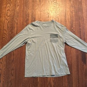 light green vineyard vines men’s M long sleeve t-shirt (cotton)